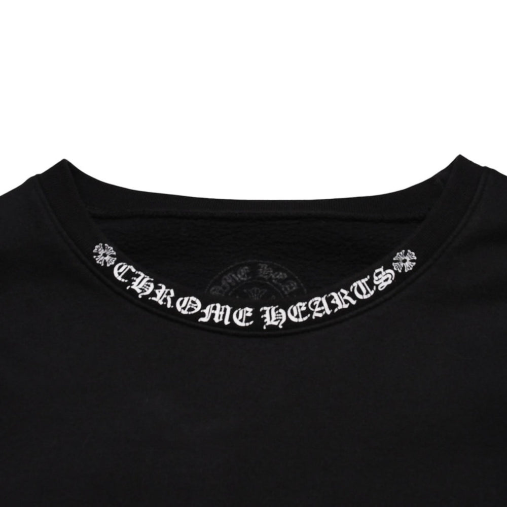CHROME HEARTS クロムハーツ スウェットシャツ トレーナー サイズXL オールドイングリッシュ ブラック 新型 美品 中古 4a002427