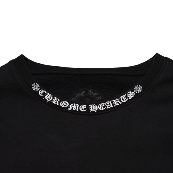 CHROME HEARTS クロムハーツ スウェットシャツ トレーナー サイズXL オールドイングリッシュ ブラック 新型 美品 中古 4a002427