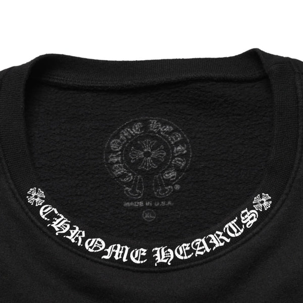 CHROME HEARTS クロムハーツ スウェットシャツ トレーナー サイズXL オールドイングリッシュ ブラック 新型 美品 中古 4a002427