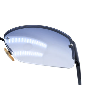 CHANEL シャネル ハーフリム サングラス アイウェア 4117-B c.101/8G サイズ62□16 125 ココマーク ラインストーン ブラック 美品 中古 4a002133