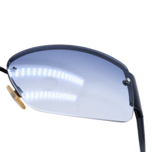 画像をギャラリービューアに読み込む, CHANEL シャネル ハーフリム サングラス アイウェア 4117-B c.101/8G サイズ62□16 125 ココマーク ラインストーン ブラック 美品 中古 4a002133