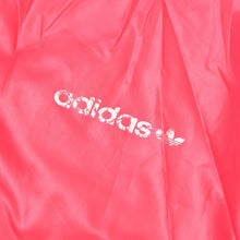 Load image into Gallery viewer, adidas アディダス ライダース風ナイロンジャケット スリーストライプ ピンク スナップボタン シルバー金具 ヴィンテージ 美品 中古 4a002141