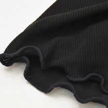 Load image into Gallery viewer, 極美品 CHANEL シャネル シャネルブティックブラックスカート フレア メロー仕上げ レーヨン スカート ヴィンテージ ブラック 黒 中古 4a002148