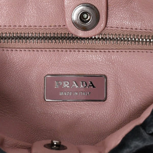 Very good condition PRADA velor one shoulder bag bijou rhinestone logo dark green silver hardware used 4a002150