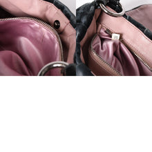 画像をギャラリービューアに読み込む, 極美品 PRADA プラダ ベロア ワンショルダーバッグ ビジュー ラインストーン ロゴ ダークグリーン シルバー金具 中古 4a002150