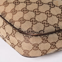 画像をギャラリービューアに読み込む, GUCCI グッチ ハンドバッグ GG柄 145811 シェリーライン GGキャンバス レザー シルバー金具 美品 中古 4a001092