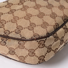 画像をギャラリービューアに読み込む, GUCCI グッチ ハンドバッグ GG柄 145811 シェリーライン GGキャンバス レザー シルバー金具 美品 中古 4a001092