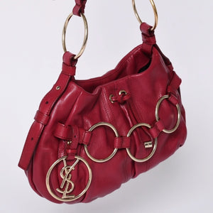 Very good condition Saint Laurent Shoulder Bag 139263 Wine red Gold hardware Used 4a001106