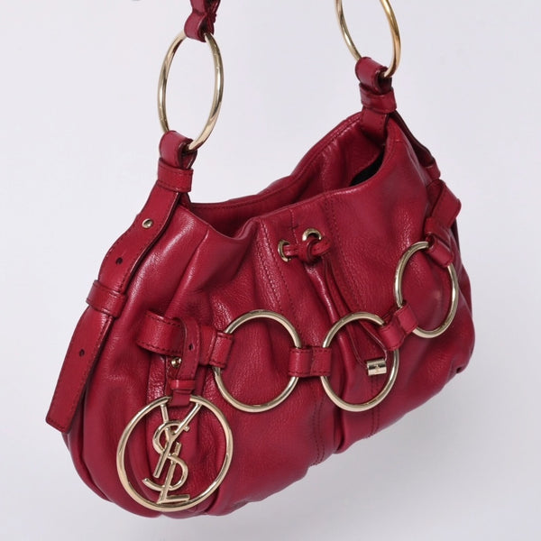 Very good condition Saint Laurent Shoulder Bag 139263 Wine red Gold hardware Used 4a001106