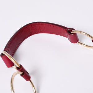 Very good condition Saint Laurent Shoulder Bag 139263 Wine red Gold hardware Used 4a001106