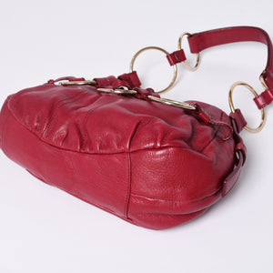 Very good condition Saint Laurent Shoulder Bag 139263 Wine red Gold hardware Used 4a001106