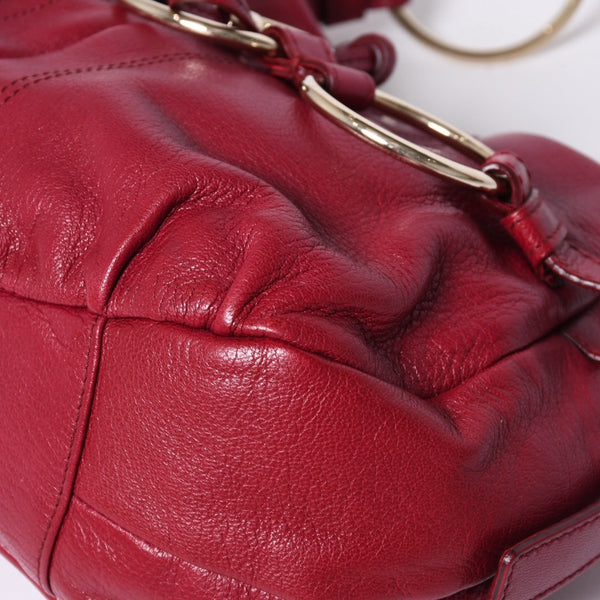Very good condition Saint Laurent Shoulder Bag 139263 Wine red Gold hardware Used 4a001106