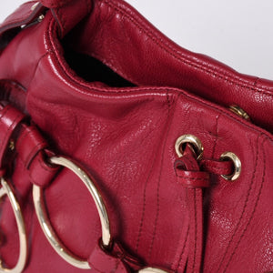 Very good condition Saint Laurent Shoulder Bag 139263 Wine red Gold hardware Used 4a001106