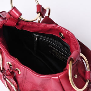 Very good condition Saint Laurent Shoulder Bag 139263 Wine red Gold hardware Used 4a001106