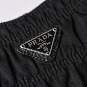 Very Good Condition PRADA Hobo One Shoulder Bag 1NE204 Triangle Logo Triangle Logo Plate Nylon Black Used 4a001931