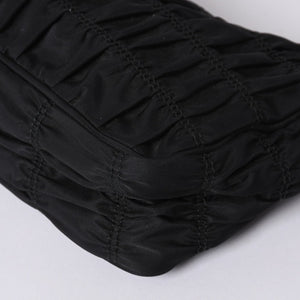 Very Good Condition PRADA Hobo One Shoulder Bag 1NE204 Triangle Logo Triangle Logo Plate Nylon Black Used 4a001931