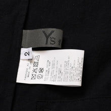Load image into Gallery viewer, 極美品 Y's ワイズ ブラックシャツ 長袖シャツ ロングスリーブ MP-BO7-057 コットン 日本製 中古 4a002154