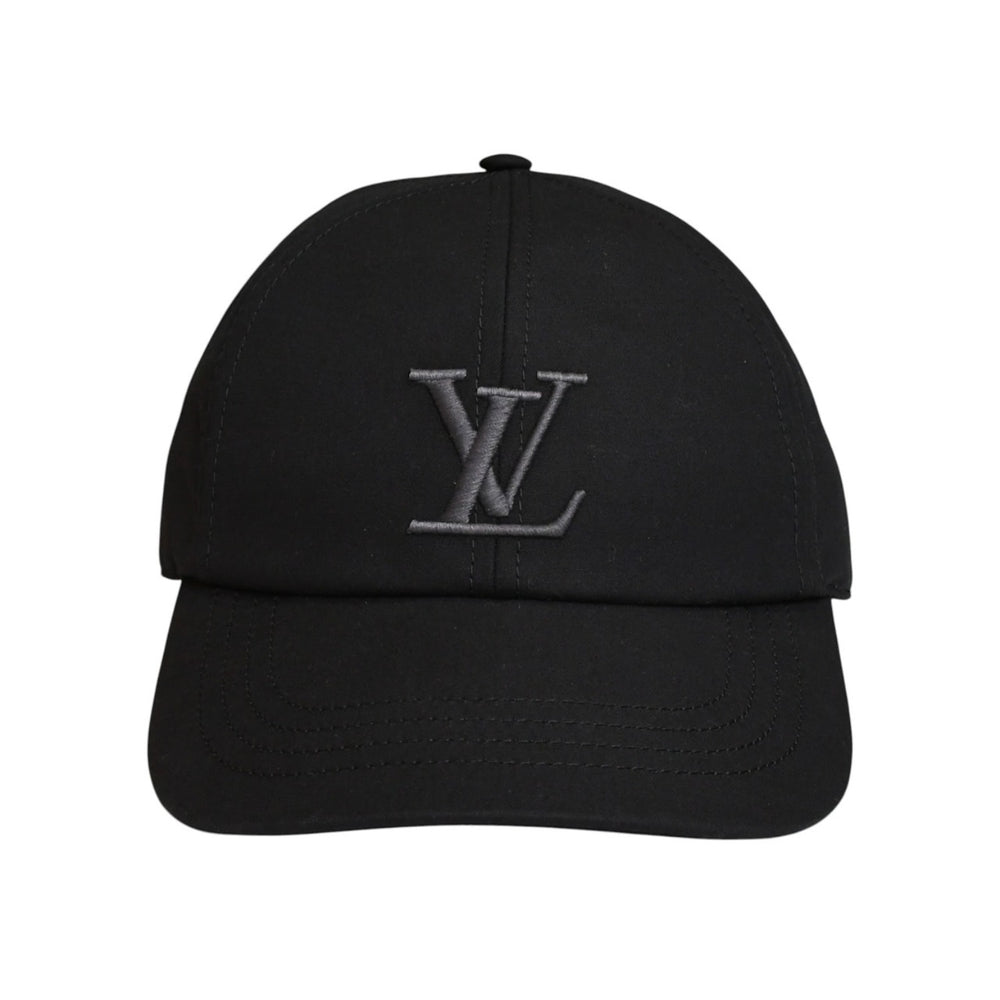 New and unused LOUIS VUITTON Cap Only LV Adjuster Cap M7633L Cotton Black Used 4a002479