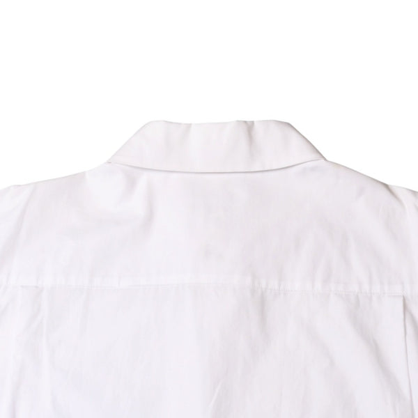 Very Good Condition Ground Y Yohji Yamamoto Short Sleeve Big Shirt Dress Shirt Round Cut Big Silhouette White GZ-B01-001 Used 4a002152