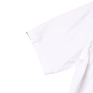 Very Good Condition Ground Y Yohji Yamamoto Short Sleeve Big Shirt Dress Shirt Round Cut Big Silhouette White GZ-B01-001 Used 4a002152