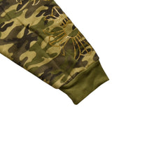 Load image into Gallery viewer, 極美品 CHROME HEARTS クロムハーツ ダブルフェイス ジップアップフーディー サイズS カモフラ サーマル ホースシュー 中古 4a002869