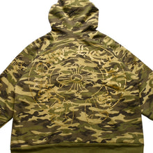Load image into Gallery viewer, 極美品 CHROME HEARTS クロムハーツ ダブルフェイス ジップアップフーディー サイズS カモフラ サーマル ホースシュー 中古 4a002869