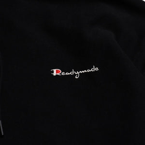 極美品 READYMADE レディメイド PIONCHAM SWEAT HOODIE パーカー チャンピオンパロディ ブラック コットン裏毛 サンプル品 SAMPLE 中古 4a002317