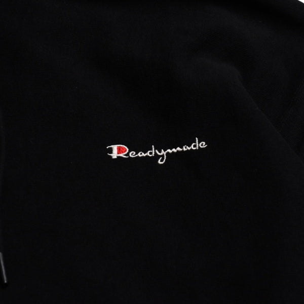極美品 READYMADE レディメイド PIONCHAM SWEAT HOODIE パーカー チャンピオンパロディ ブラック コットン裏毛 サンプル品 SAMPLE 中古 4a002317