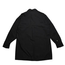 画像をギャラリービューアに読み込む, 極美品 Y's for men ワイズフォーメン ワイズ ヨウジヤマモト 長袖ブラックブロードシャツ タンブラー加工 二重襟 コットンブロード生地 MO-B04-001-2 中古 4a002165