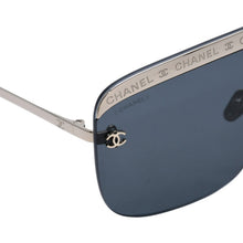 Load image into Gallery viewer, 新品未使用 CHANEL シャネル リムレス サングラス アイウェア 71507 L9514 ココマーク トップロゴ ブラック ゴールド 中古 4a002992