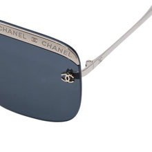Load image into Gallery viewer, 新品未使用 CHANEL シャネル リムレス サングラス アイウェア 71507 L9514 ココマーク トップロゴ ブラック ゴールド 中古 4a002992