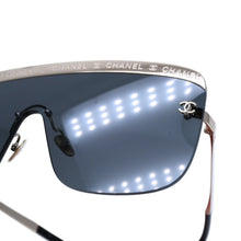 Load image into Gallery viewer, 新品未使用 CHANEL シャネル リムレス サングラス アイウェア 71507 L9514 ココマーク トップロゴ ブラック ゴールド 中古 4a002992