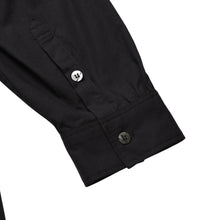 画像をギャラリービューアに読み込む, 極美品 Y's for men ワイズフォーメン ワイズ ヨウジヤマモト 長袖ブラックブロードシャツ タンブラー加工 二重襟 コットンブロード生地 MO-B04-001-2 中古 4a002165