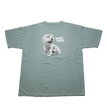 Load image into Gallery viewer, 新品未使用 SAINT MICHAEL セントマイケル SAINT HOOD 半袖Tシャツ SAMPLE サンプル品 グリーン コットン サイズ表記なし 中古 4a002171