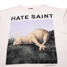 画像をギャラリービューアに読み込む, 新品未使用 SAINT MICHAEL セントマイケル SAMPLE サンプル品 HATE SAINT 半袖Tシャツ サイズXL ホワイト 中古 4a002174