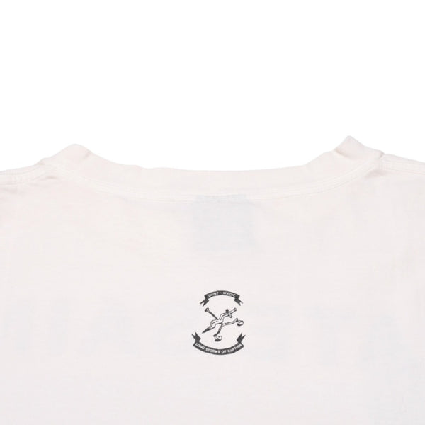 新品未使用 SAINT MICHAEL セントマイケル SAMPLE サンプル品 HATE SAINT 半袖Tシャツ サイズXL ホワイト 中古 4a002174