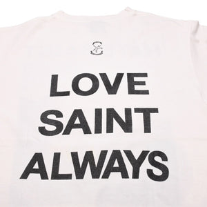 新品未使用 SAINT MICHAEL セントマイケル SAMPLE サンプル品 HATE SAINT 半袖Tシャツ サイズXL ホワイト 中古 4a002174