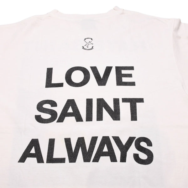 新品未使用 SAINT MICHAEL セントマイケル SAMPLE サンプル品 HATE SAINT 半袖Tシャツ サイズXL ホワイト 中古 4a002174