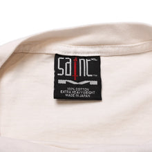 Load image into Gallery viewer, 新品未使用 SAINT MICHAEL セントマイケル LOVE &amp; PEACE ラブ&amp;ピース 半袖Tシャツ サイズXL SAMPLE サンプル品 アイボリー 中古 4a002170