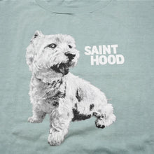 Load image into Gallery viewer, 新品未使用 SAINT MICHAEL セントマイケル SAINT HOOD 半袖Tシャツ SAMPLE サンプル品 グリーン コットン サイズ表記なし 中古 4a002171