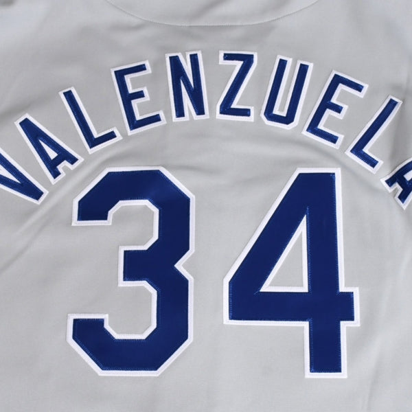 Like new Mitchell&Ness Mitchell &amp; Ness Cooperstown Collection 1981 Los Angeles Dodgers Fernando Valenzuera Authentic Road Jersey Size L Used 4a002213