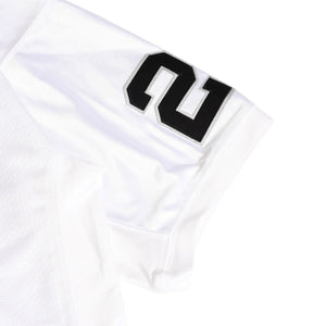 新品同様 Mitchell&Ness ミッチェルアンドネス オーセンティックユニフォーム オークランドレイダース チャールズウッドソン 2002年 スーパーボウル 背番号24 ホワイト ブラック 中古 4a002225