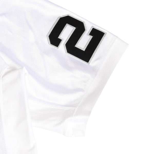 新品同様 Mitchell&Ness ミッチェルアンドネス オーセンティックユニフォーム オークランドレイダース チャールズウッドソン 2002年 スーパーボウル 背番号24 ホワイト ブラック 中古 4a002225