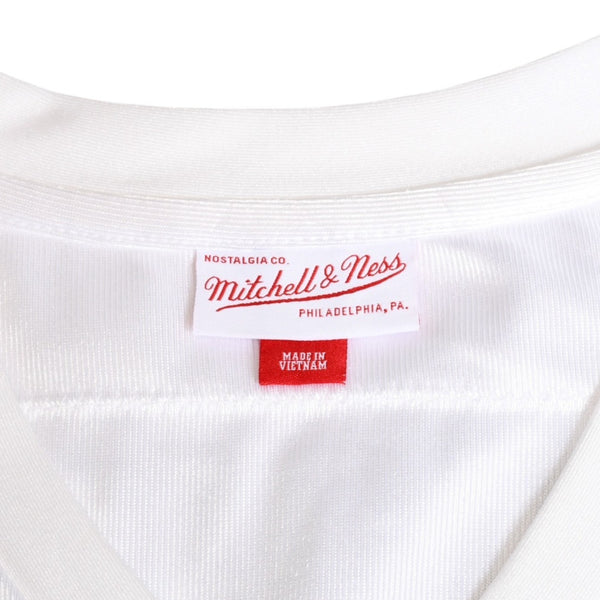 新品同様 Mitchell&Ness ミッチェルアンドネス オーセンティックユニフォーム オークランドレイダース チャールズウッドソン 2002年 スーパーボウル 背番号24 ホワイト ブラック 中古 4a002225