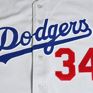 Like new Mitchell&Ness Mitchell &amp; Ness Cooperstown Collection 1981 Los Angeles Dodgers Fernando Valenzuera Authentic Road Jersey Size L Used 4a002213