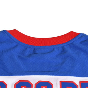 Very good condition Mitchell&Ness Mitchell &amp; Ness Hip Hop 50th Anniversary So So Def Recordings Collaboration Hockey Jersey, Size L, White &amp; Blue, Used, 4a002211