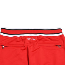 画像をギャラリービューアに読み込む, 新品同様 Mitchell&amp;Ness Just Don ミッチェルアンドネス ジャストドンコラボ シカゴブルズ トラックパンツ ジャージパンツ レッド ホワイト ブラック Mサイズ 4a002289 中古
