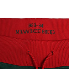 画像をギャラリービューアに読み込む, 新品同様 Mitchell&amp;Ness Just Don ミッチェルアンドネス ジャストドンコラボ ミルウォーキーバックス トラックパンツ ジャージパンツ 1983-84 グリーン レッド ホワイト Lサイズ 中古 4a002279