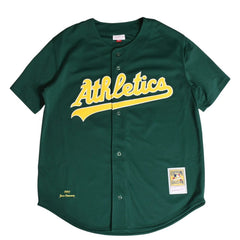 Like new Mitchell&Ness Mitchell &amp; Ness Baseball Jersey Oakland Athletics 1997 Jose Canseco Green Yellow XL Size Used 4a002220