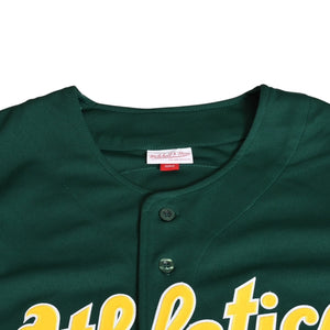 Like new Mitchell&Ness Mitchell &amp; Ness Baseball Jersey Oakland Athletics 1997 Jose Canseco Green Yellow XL Size Used 4a002220